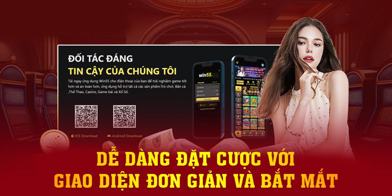 Dễ dàng đặt cược với giao diện đơn giản và bắt mắt